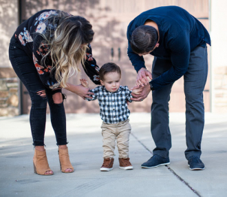 A Boy Who Had Spinal Surgery in the Womb Stands on His Own Two Feet